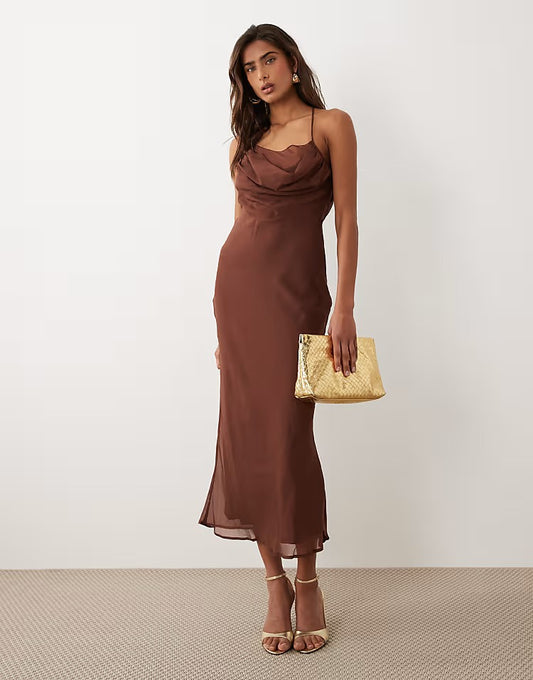 Long Brown Dress